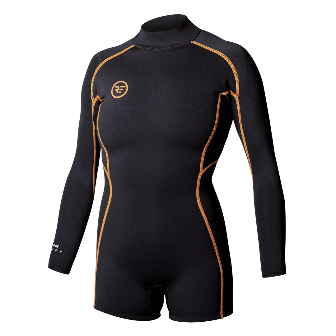 Women s Sensor 2mm Back Zip Long Sleeve Springsuit Ride Engine